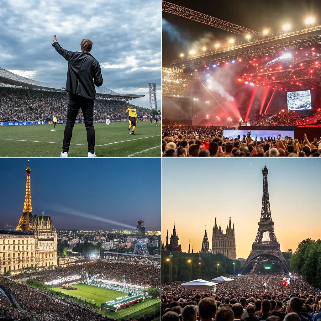 A collage of European live events