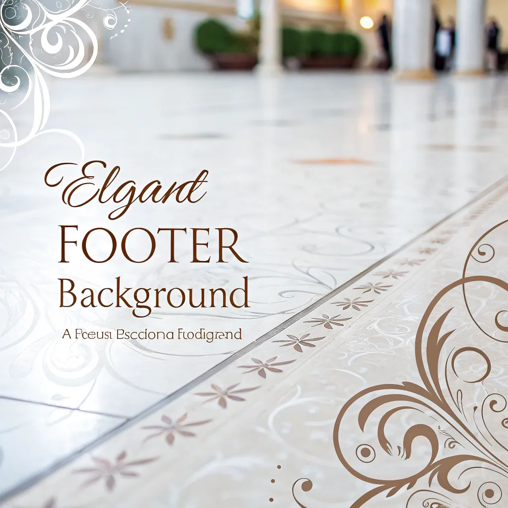 Elegant footer background